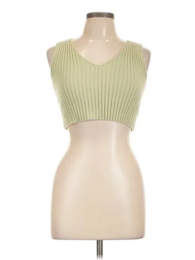 Pre-owned Shein Sweater Vest In Green
