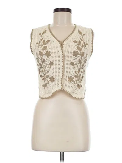 Pre-owned Shein Sweater Vest In Ivory
