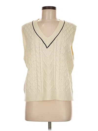 Pre-owned Shein Sweater Vest In Ivory