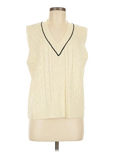 Pre-owned Shein Sweater Vest In Ivory
