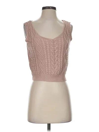 Pre-owned Shein Sweater Vest In Pink