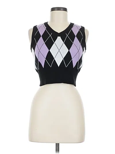 Pre-owned Shein Sweater Vest In Purple