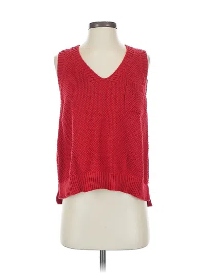 Pre-owned Shein Sweater Vest In Red