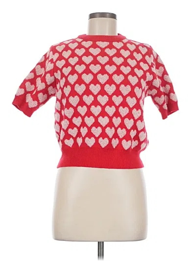 Pre-owned Shein Sweater Vest In Red