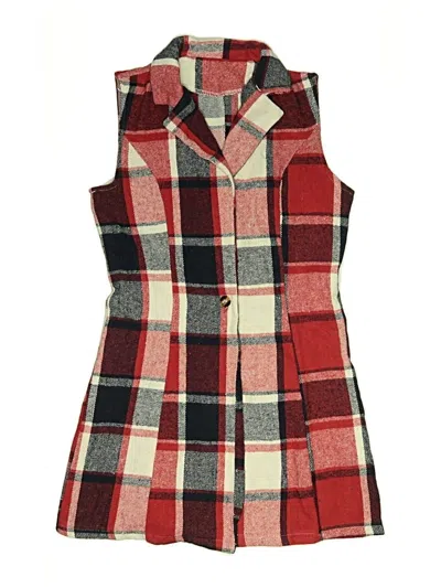 Pre-owned Shein Kids' Sweater Vest In Red