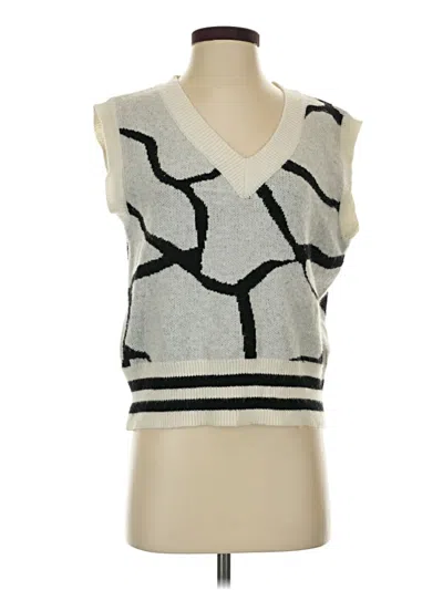Pre-owned Shein Sweater Vest In Silver