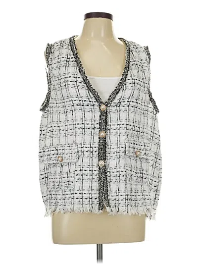 Pre-owned Shein Sweater Vest In Silver