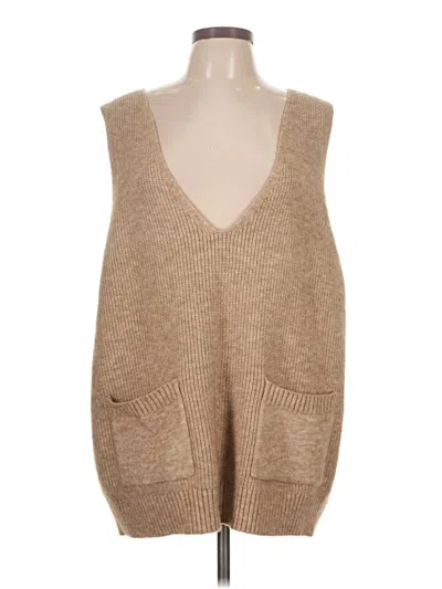 Pre-owned Shein Sweater Vest In Tan