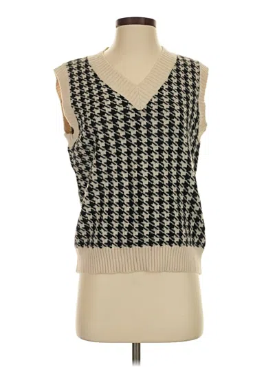 Pre-owned Shein Sweater Vest In Tan