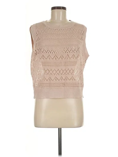 Pre-owned Shein Sweater Vest In Tan