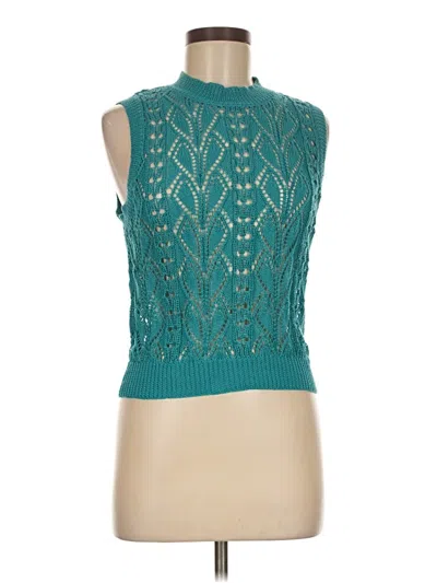 Pre-owned Shein Sweater Vest In Teal