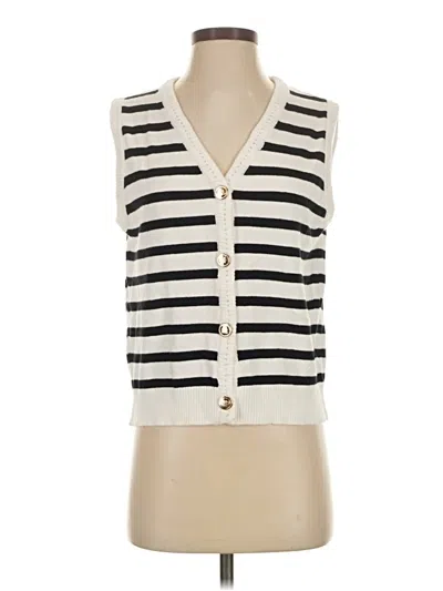 Pre-owned Shein Sweater Vest In White