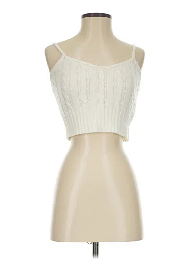 Pre-owned Shein Sweater Vest In White