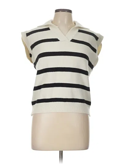 Pre-owned Shein Sweater Vest In White