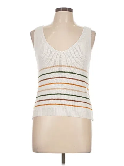 Pre-owned Shein Sweater Vest In White