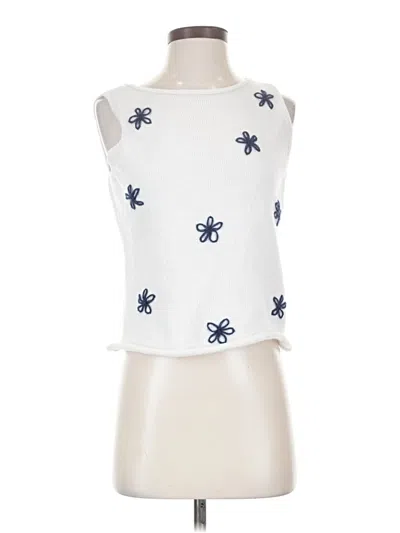 Pre-owned Shein Sweater Vest In White