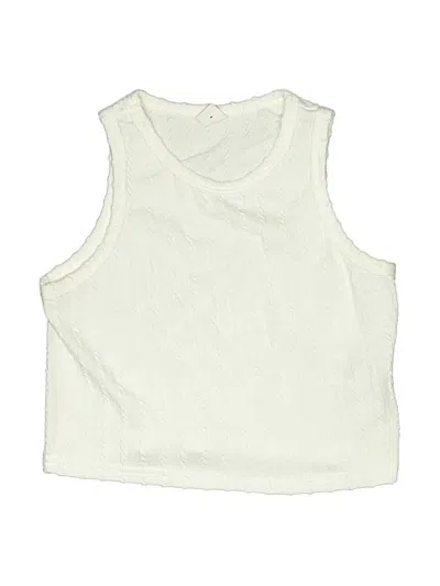 Pre-owned Shein Kids' Sweater Vest In White