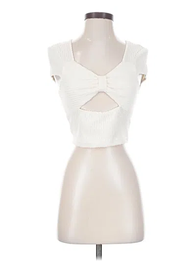 Pre-owned Shein Sweater Vest In White