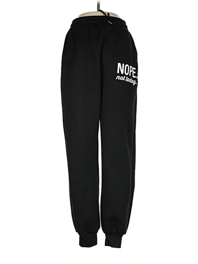 Pre-owned Shein Sweatpants In Black