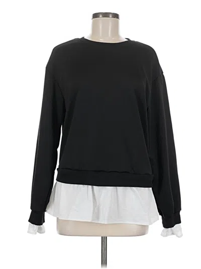 Pre-owned Shein Sweatshirt In Black