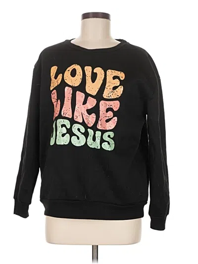 Pre-owned Shein Sweatshirt In Black