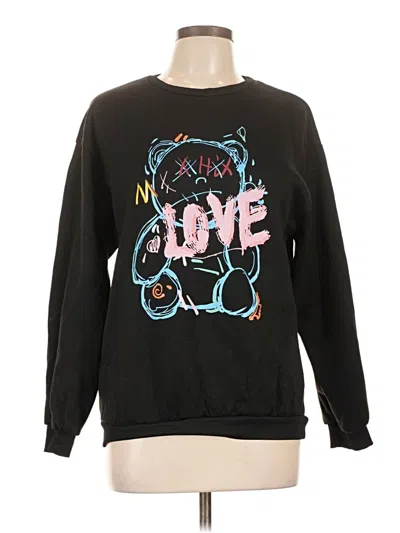 Pre-owned Shein Sweatshirt In Black