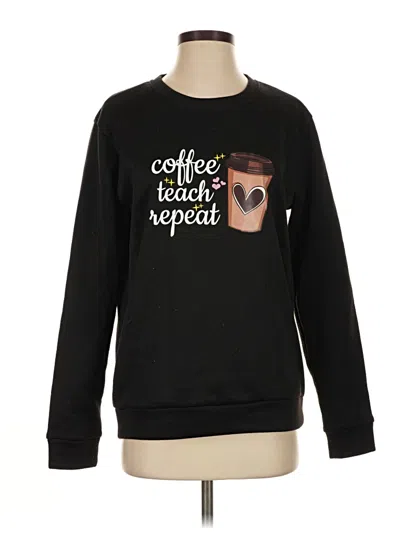 Pre-owned Shein Sweatshirt In Black