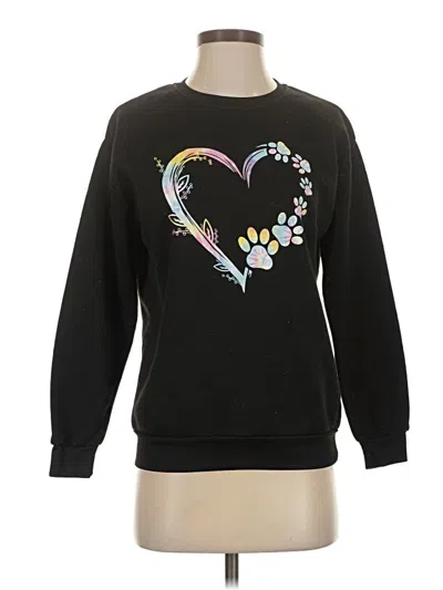Pre-owned Shein Sweatshirt In Black