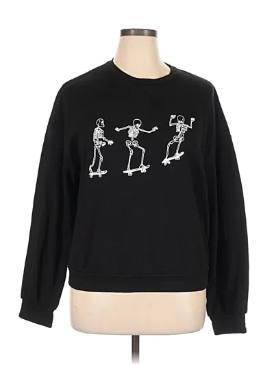 Pre-owned Shein Sweatshirt In Black