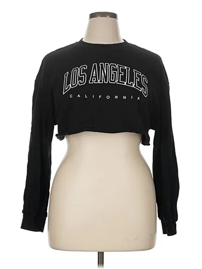 Pre-owned Shein Sweatshirt In Black
