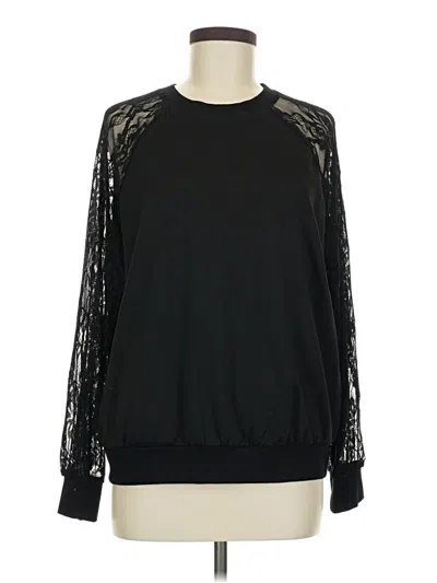 Pre-owned Shein Sweatshirt In Black