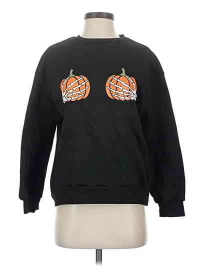 Pre-owned Shein Sweatshirt In Black