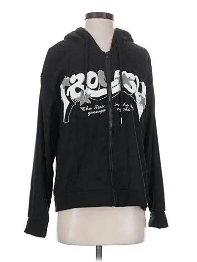 Pre-owned Shein Sweatshirt In Black