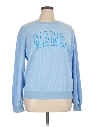 Pre-owned Shein Sweatshirt In Blue