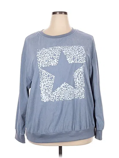 Pre-owned Shein Sweatshirt In Blue