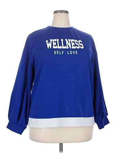 Pre-owned Shein Sweatshirt In Blue