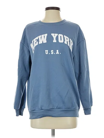 Pre-owned Shein Sweatshirt In Blue