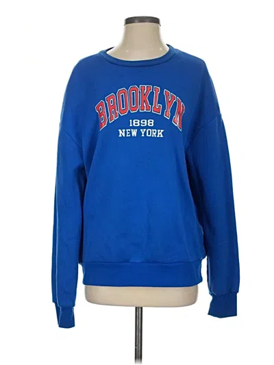 Pre-owned Shein Sweatshirt In Blue