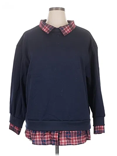 Pre-owned Shein Sweatshirt In Blue