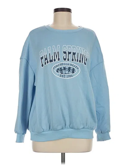 Pre-owned Shein Sweatshirt In Blue