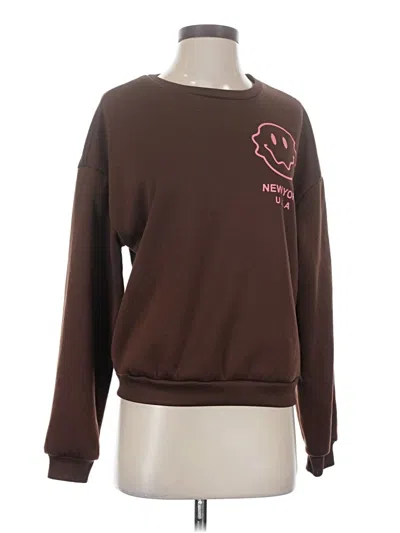 Pre-owned Shein Sweatshirt In Brown