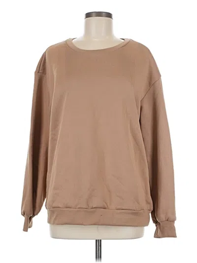 Pre-owned Shein Sweatshirt In Brown