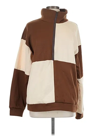 Pre-owned Shein Sweatshirt In Brown
