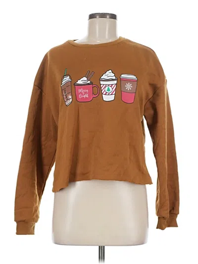 Pre-owned Shein Sweatshirt In Brown