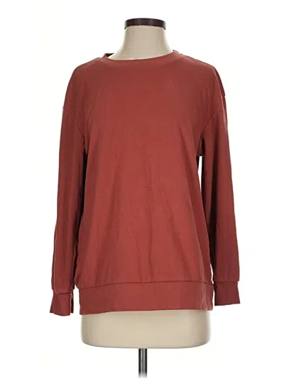 Pre-owned Shein Sweatshirt In Burgundy