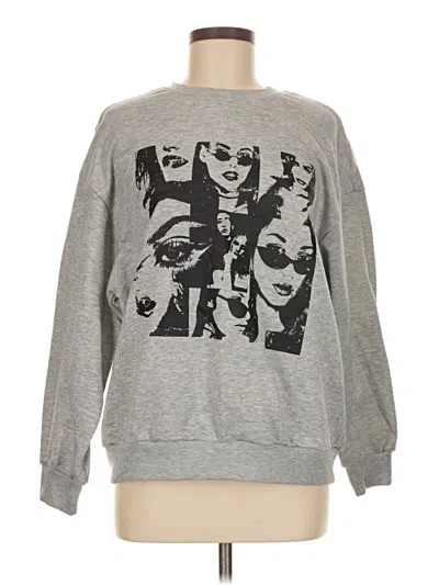 Pre-owned Shein Sweatshirt In Gray