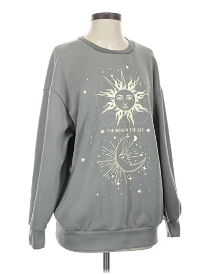Pre-owned Shein Sweatshirt In Gray