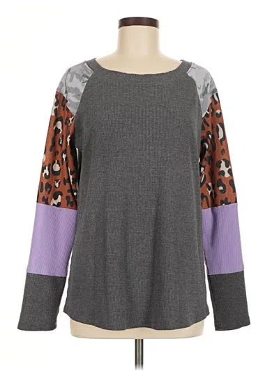 Pre-owned Shein Sweatshirt In Gray