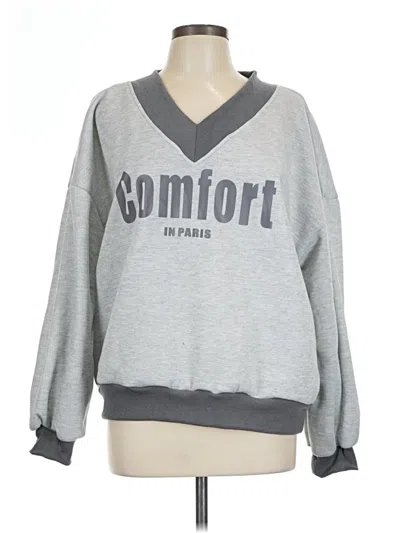 Pre-owned Shein Sweatshirt In Gray