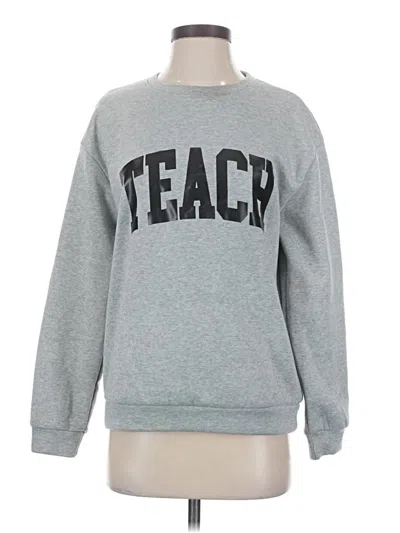 Pre-owned Shein Sweatshirt In Gray